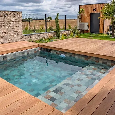 Magnifique Avec Piscine Et Brasero * Курсёль-сюр-Мер